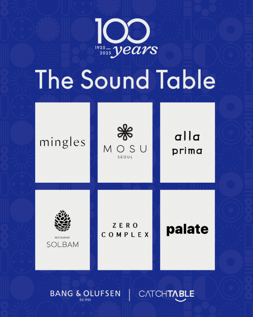 뱅앤올룹슨X캐치테이블 ‘THE SOUND TABLE - Where Taste Meets Sound’ 캠페인